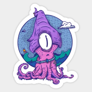 confused octopus Sticker